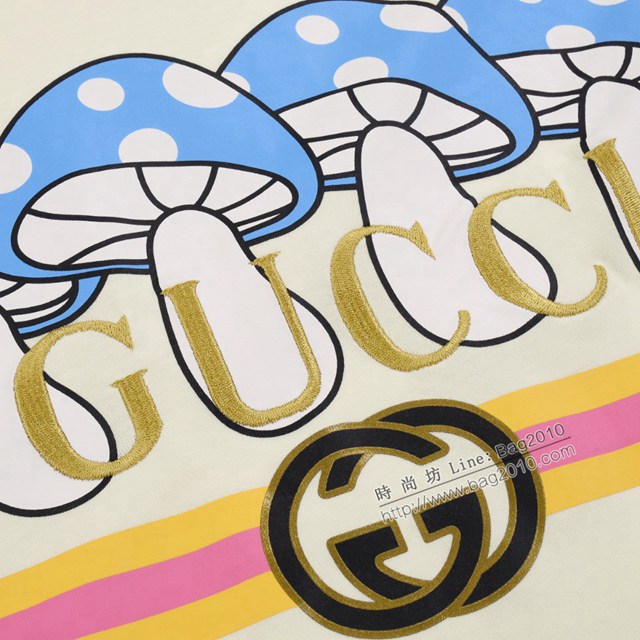Gucci古奇專櫃古馳2023SS新款印花T恤 男女同款 tzy2852